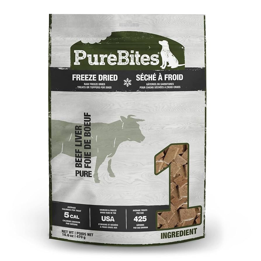 Purebites Freeze Dried Dog Treats Beef Liver 8.8OZ
