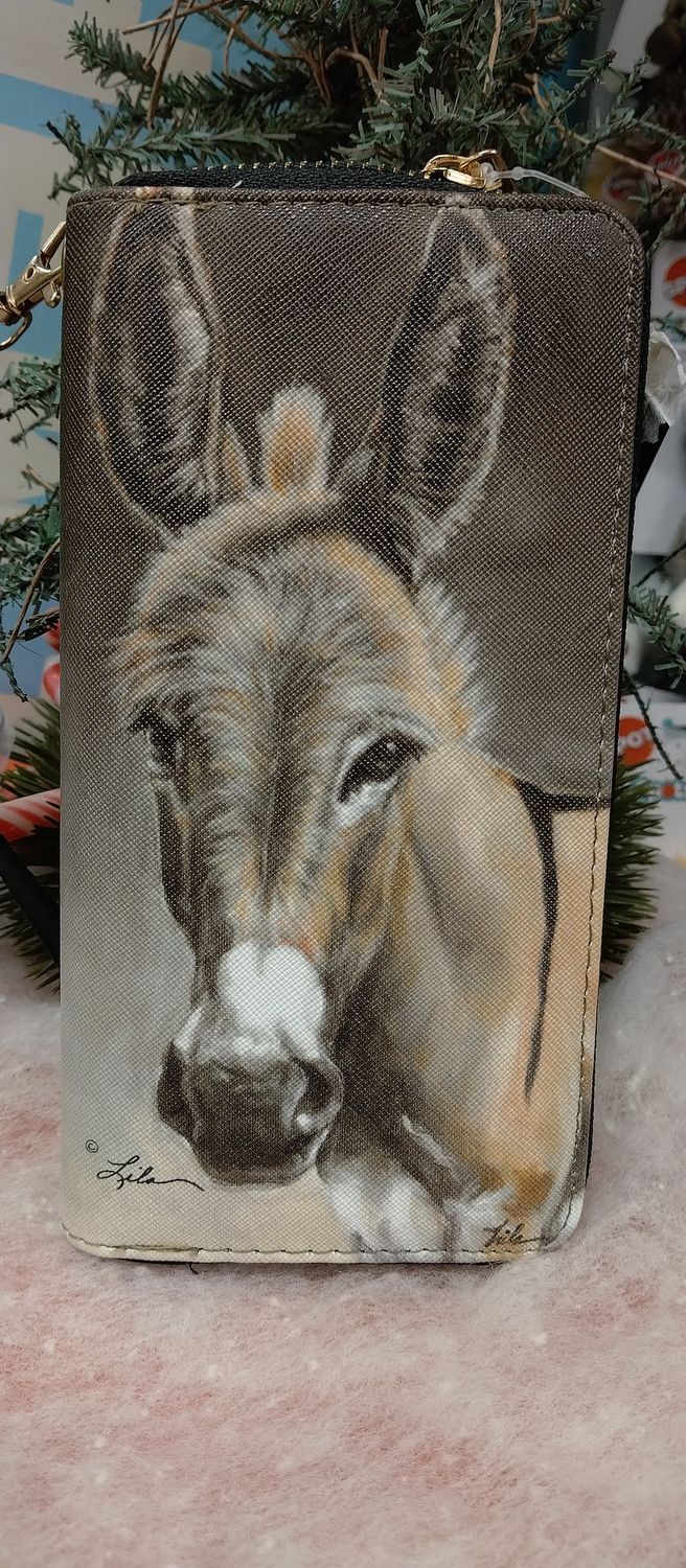 That Sweet Donkey Face Clutch Wallet