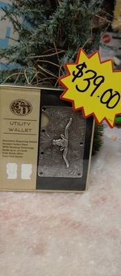 Utility Wallet Long Horn Metal