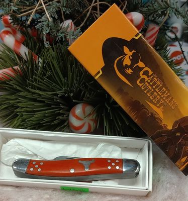 Cattlemans Cutlery Stockman Knife Red