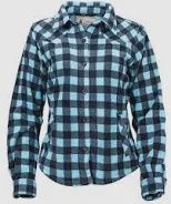 Outback Trading Ladies Fleece Big Shirt LG Turquoise