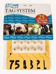 Allflex Tag System  Lg Fem- Sm Male Yellow #26-50