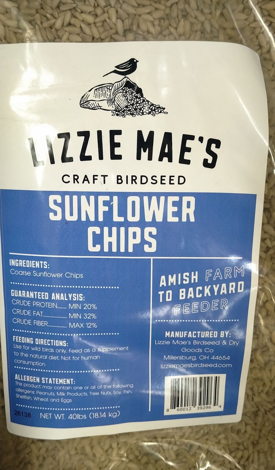 lizzie Mae Select (Course) Chips 40#