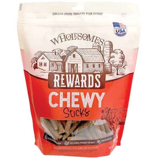 Wholesomes Rewards Chewy Sticks beef  25oz