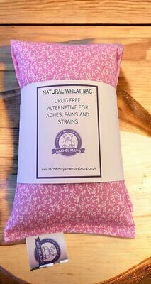 Pink Floral Wheat Bag - Regular Size