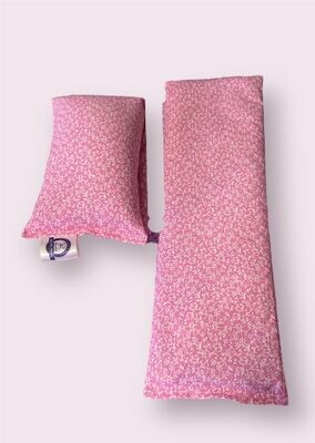 Pink Floral Wheat Bag, Regular Size with Lavender