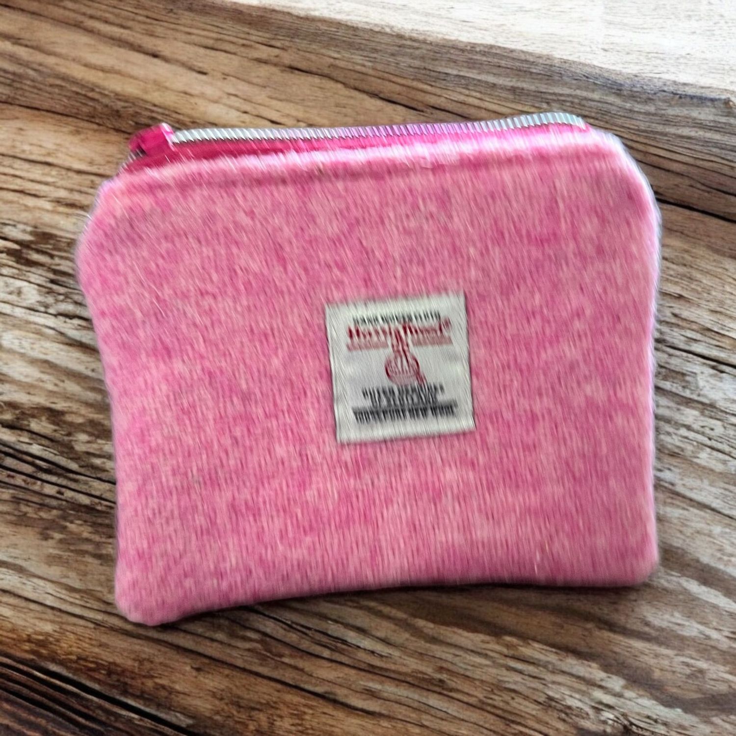 Harris Tweed Coin Purse - Plain Baby Pink