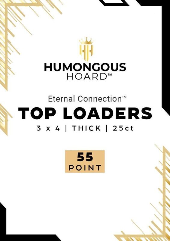 Eternal Connection Top Loaders 3 x 4 - 55 Point Thickness Bulk Case (1000) 40 Packs of 25