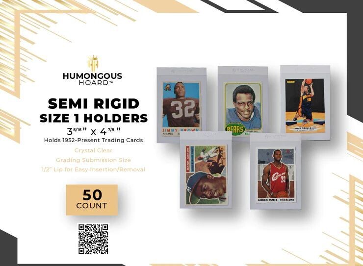 Semi Rigid Card Holders Size 1 Pack (50)