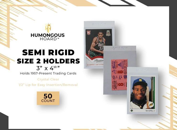 Semi Rigid Card Holders Size 2 Pack (50)