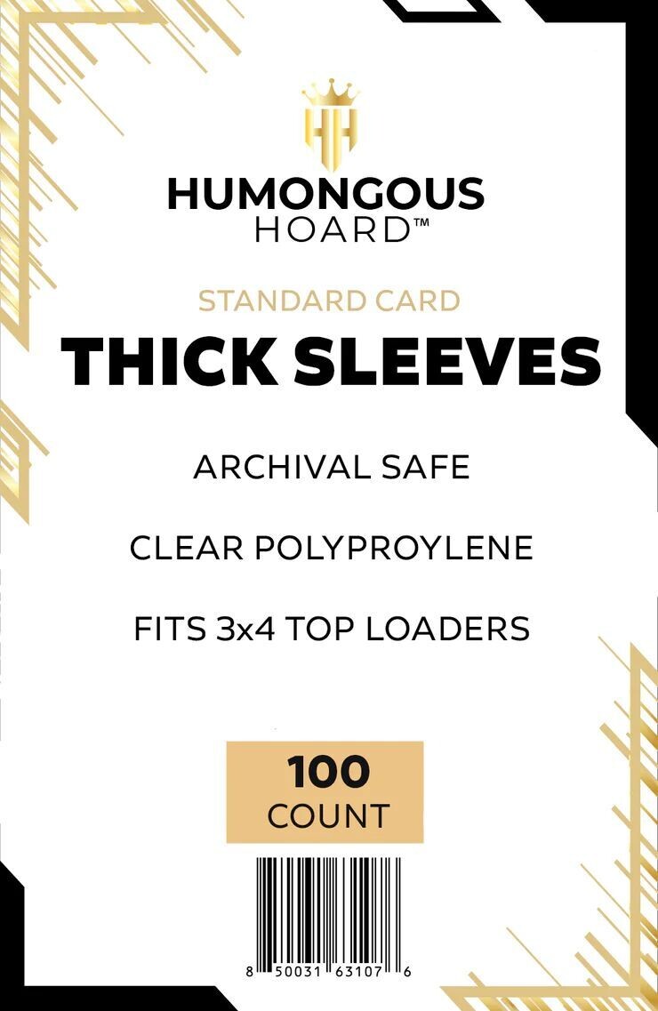 Standard Thick Sleeves Bulk Case (10,000) 100 Packs of 100