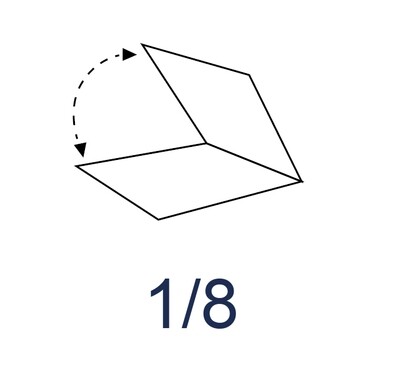 Piega 1/8