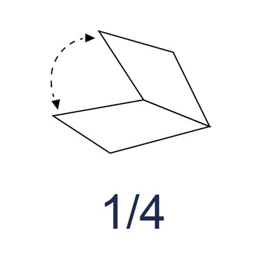 Piega 1/4