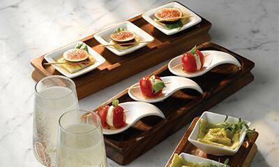 Menu miniature dishes