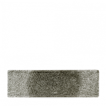 Churchill - Piatto rettangolare 29,5 x 8,8 cm Raku Quartz Black Studio Prints