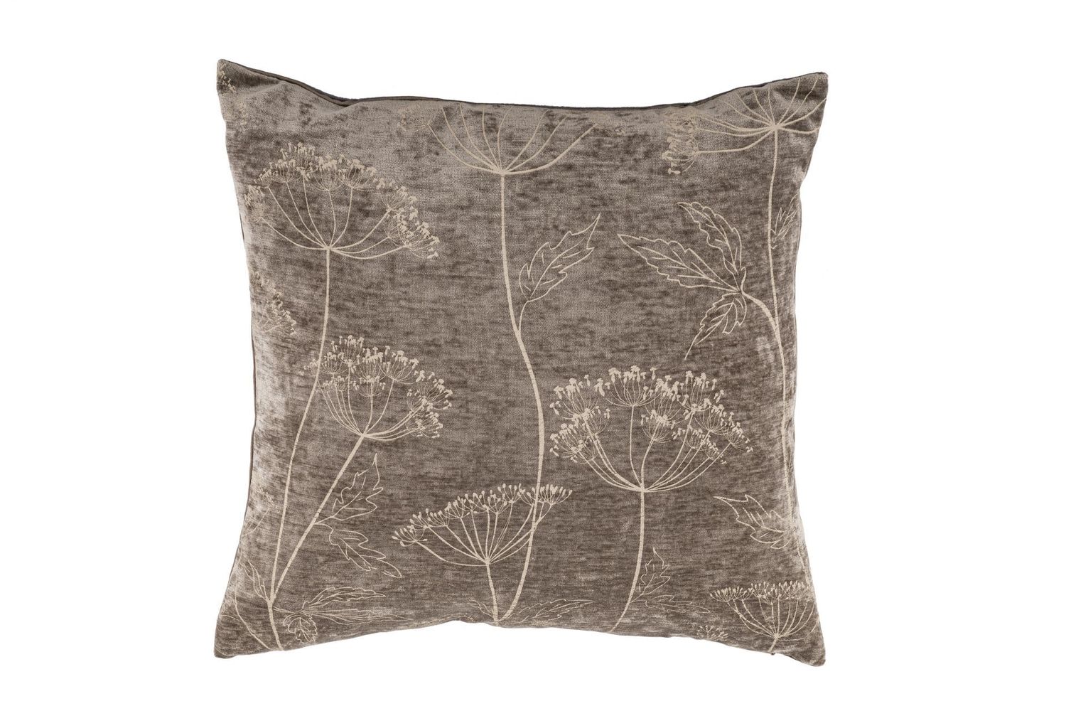 Cuscino con stampa fiori 44x44 cm Grigio - Tirolix