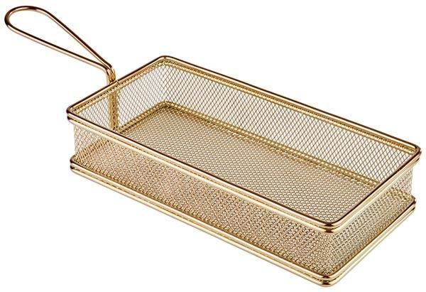 APS - Cestino per frittura &quot;Snackholder&quot; 13 x 26 cm Rame