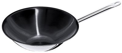 Wok antiaderente con base piatta 36 cm - Contacto