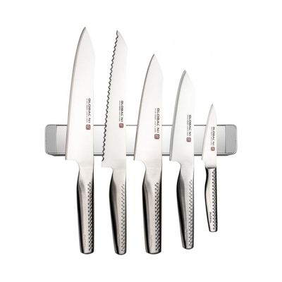 Global - Set 5 coltelli &quot;NI“ con Barra  Magnetica GN-5005AR/M30