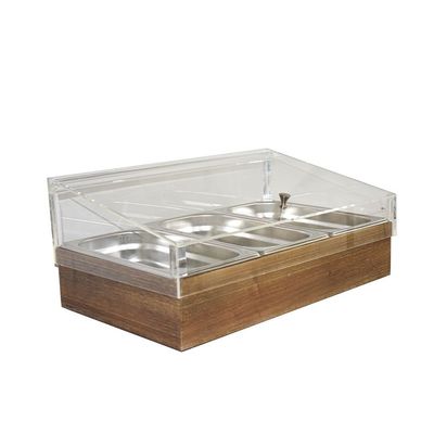 Yegam - Espositore Refrigerato con Vaschette GN 1/1 frassino T-Collection