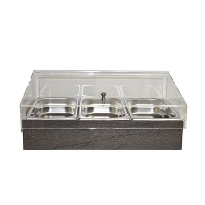 Yegam - Espositore Refrigerato con Vaschette GN 1/1 roccia T-Collection