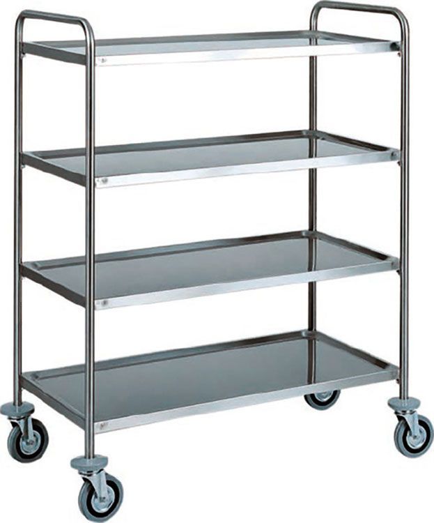 Forcar - Carrello di servizio 4 ripiani 90 x 60 cm