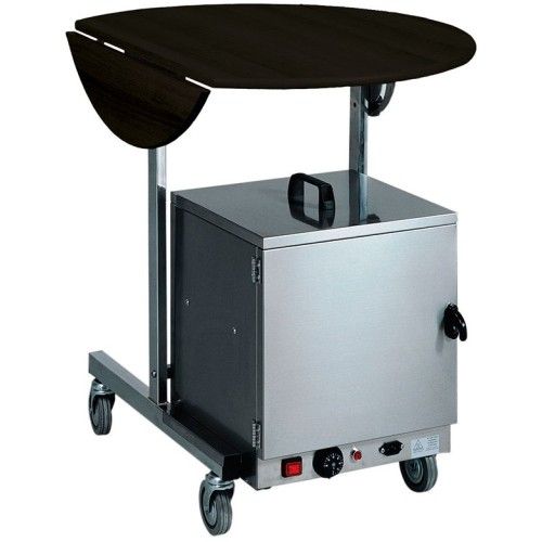 Forcar - Carrello per la colazione 80 x 80 cm Nero