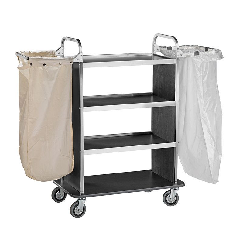 Forcar - Carrello portabiancheria 90/143 x 50 cm Nero