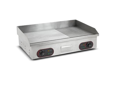 Piastra grill liscia/rigata 73 x 50 cm - Horecatech