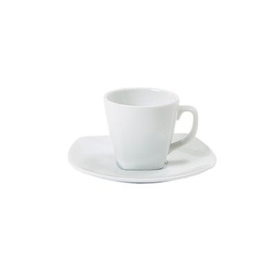 Piatto Per Tazza Caffè 12 cm Forma 41 Quadra - Royal Porcelain