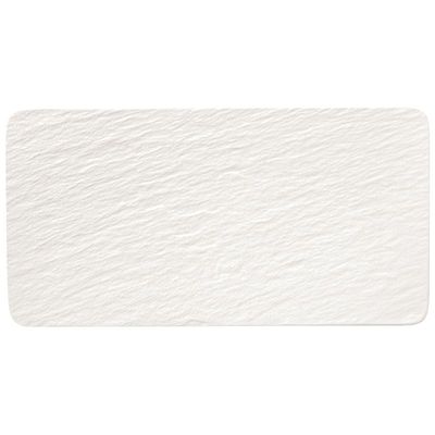 Villeroy &amp; Boch, The Rock White Glacier - Piatto rettangolare 35 x 18 cm