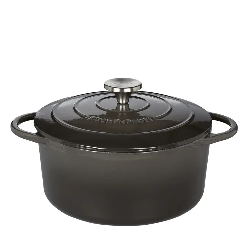 Küchenprofi - Casseruola rotonda 24 cm grigio perla