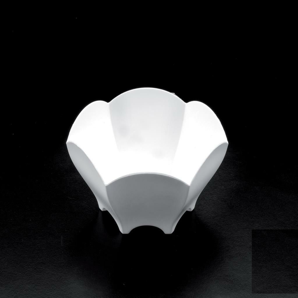 C/25 Coppette Tulip 7 cl Bianco 6002-11 Gold Plast
