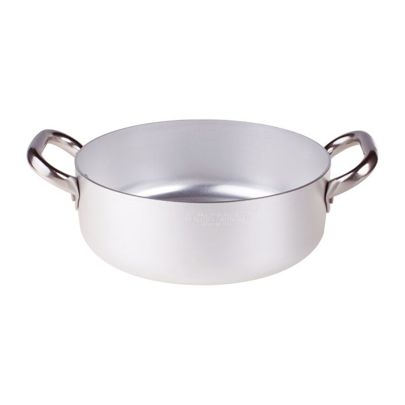 Agnelli - Casseruola Bassa 2 Manici 50 cm Alluminio 106 - 3 mm