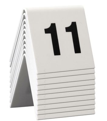 Securit - Numeri Da Tavolo 11/20 5 x 4 cm Bianco