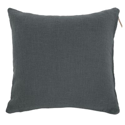 Cuscino in Cotone Slub 60x60 cm Grigio - Tirolix