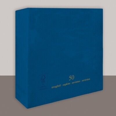Tovagliolo Blu notte 3 veli 40x40 cm - Tirolix