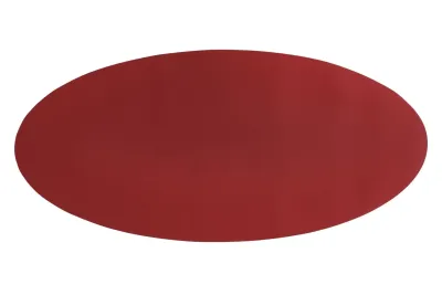 Tovaglietta Ovale Ecopelle 33x70 cm Rosso - Tirolix