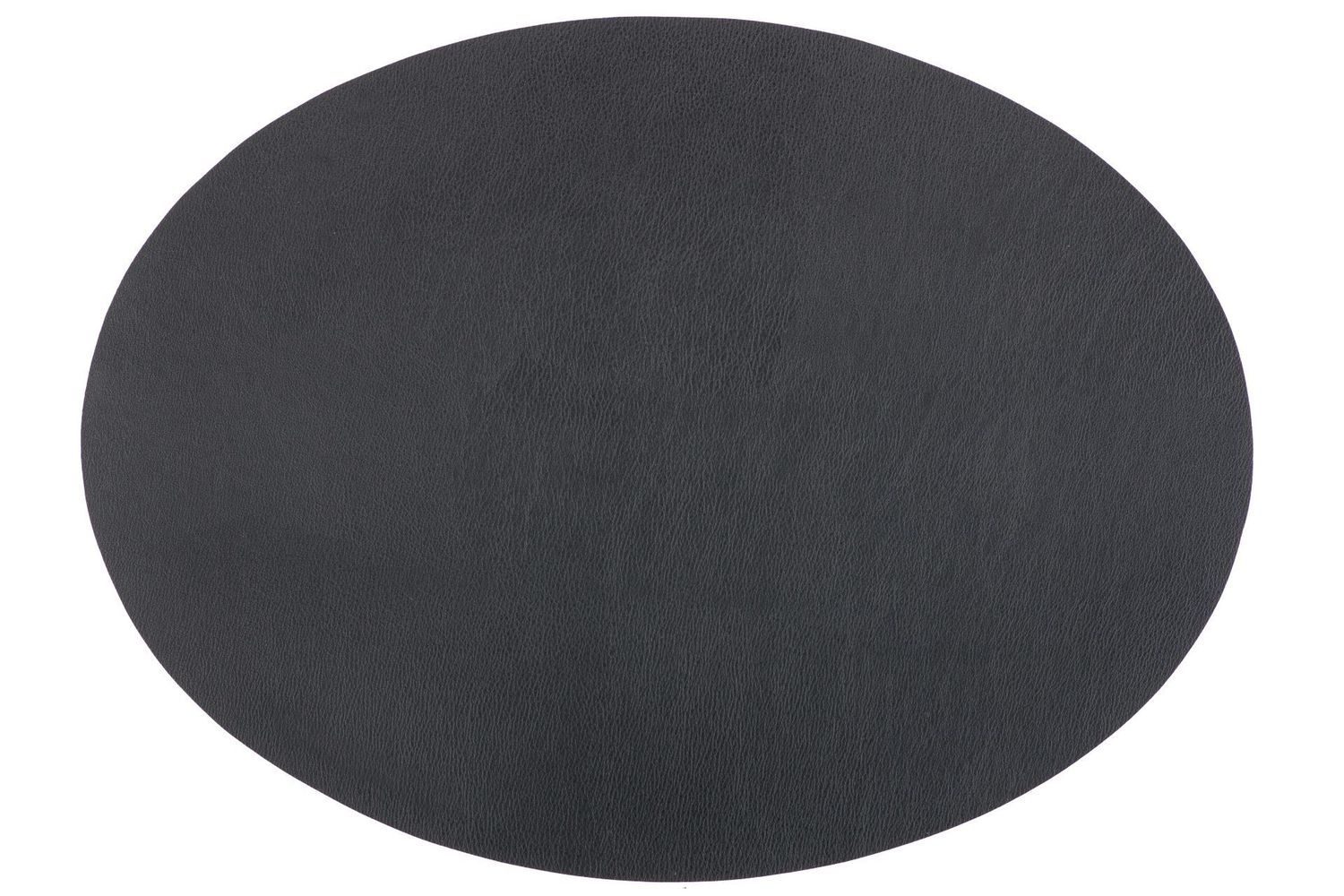 Tovaglietta Ovale Ecopelle 33x45 cm Nero - Tirolix