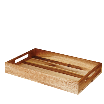 Churchill - Vassoio con manici 38 x 24 x 4,8 cm Buffetscape Wood