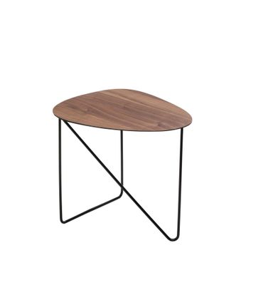 Lind DNA - Tavolino Walnut/Steel black 37x44x40 cm