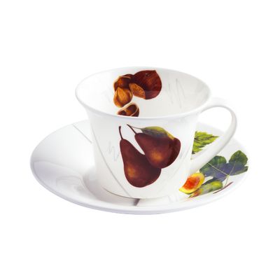 Geminiano Cozzi - Tazza tè/cappuccino con piattino 25 cl Vegan La Cucina Italiana