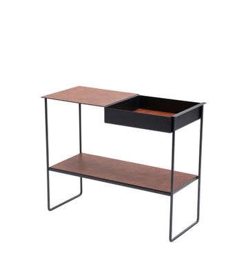 Lind DNA - Tavolino Bull cognac/Steel black 29x78x62 cm