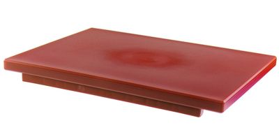 Mc - Tagliere con fermi politilene rosso 50 x 30 x 2 cm