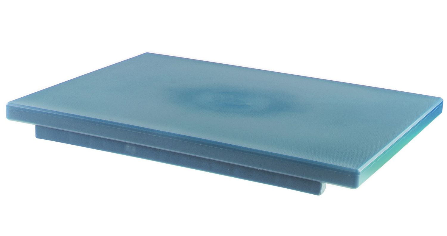 Mc - Tagliere con fermi politilene blu 40 x 30 x 2 cm
