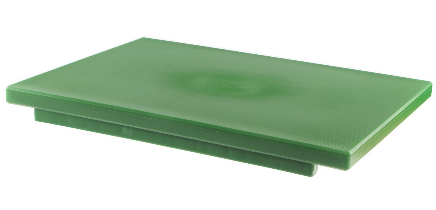 Mc - Tagliere con fermi politilene verde 60 x 40 x 2 cm
