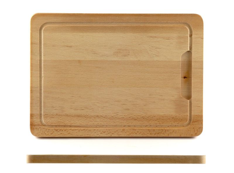Kesper - Tagliere rettangolare con scanalatura 40 x 38 cm