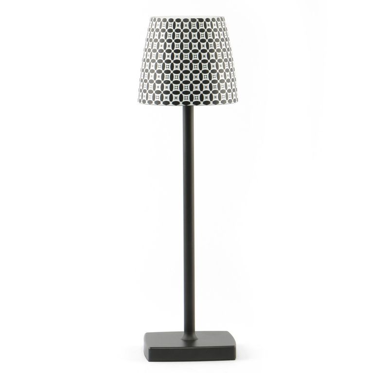 Feng - Lampada tavolo led 11 x 36 cm Nera Lumiere Mosaik