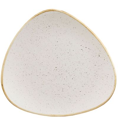 Churchill ​- Piatto piano triangolare 26,5 cm Barley White