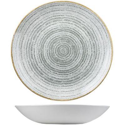 Churchill ​- Piatto fondo 24,8 cm Homespun Stone Grey Studio Prints